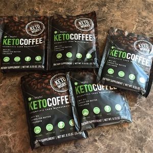 5 packets of single serve It works Keto coffee